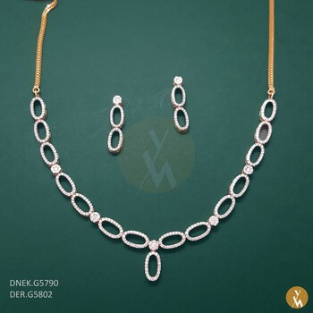 Diamond Necklace Set (DNEK.G5790)(DER.G5802)