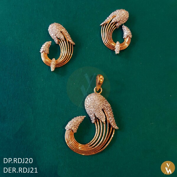 Diamond Pendant Set (DP.RDJ20) (DER.RDJ21)